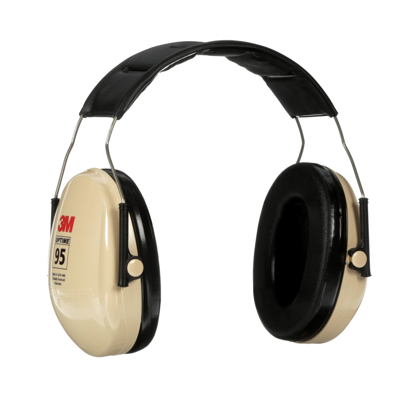 3M Peltor H6AV Optime 95 Over the Head Noise Reduction Earmuff, Hearing Protection, Ear Protectors, NRR 21dB, Ideal for Machine Shops and Power Tools, Beige