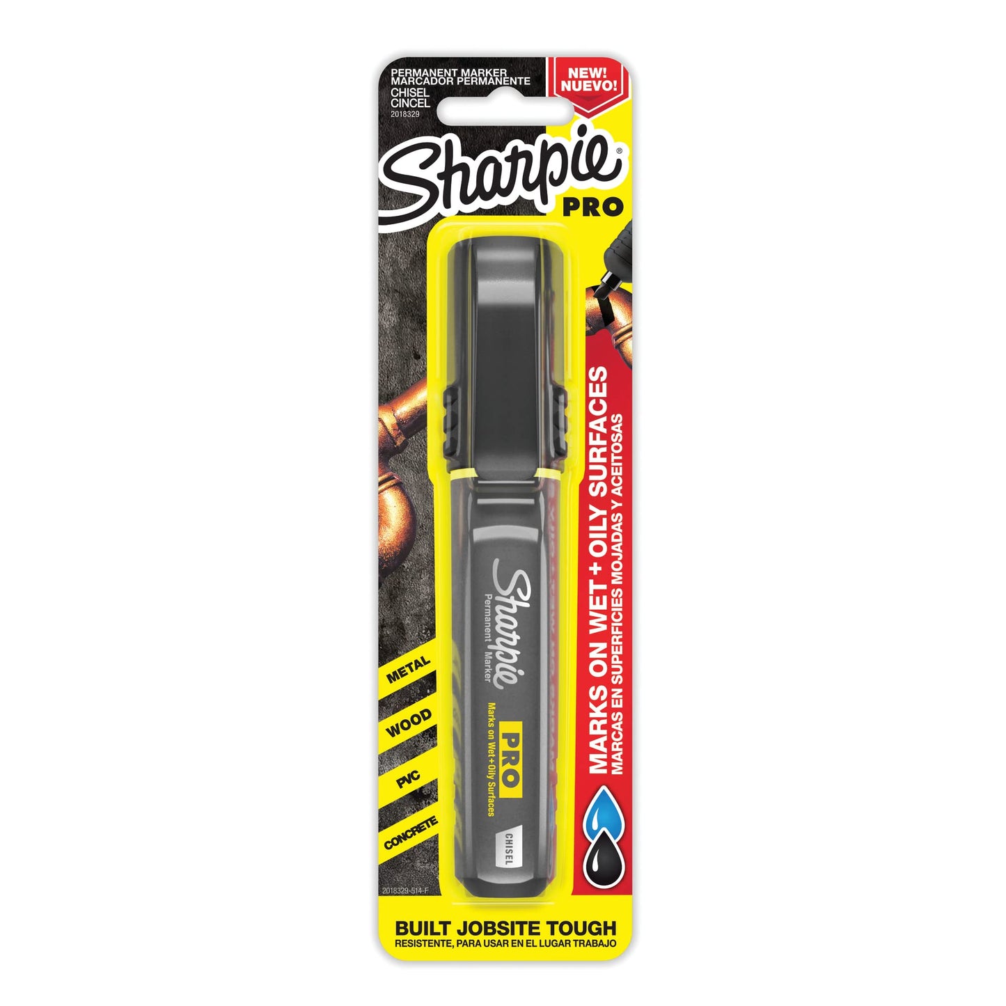 Sharpie Pro Permanent Marker Chisel Tip Black 2018329