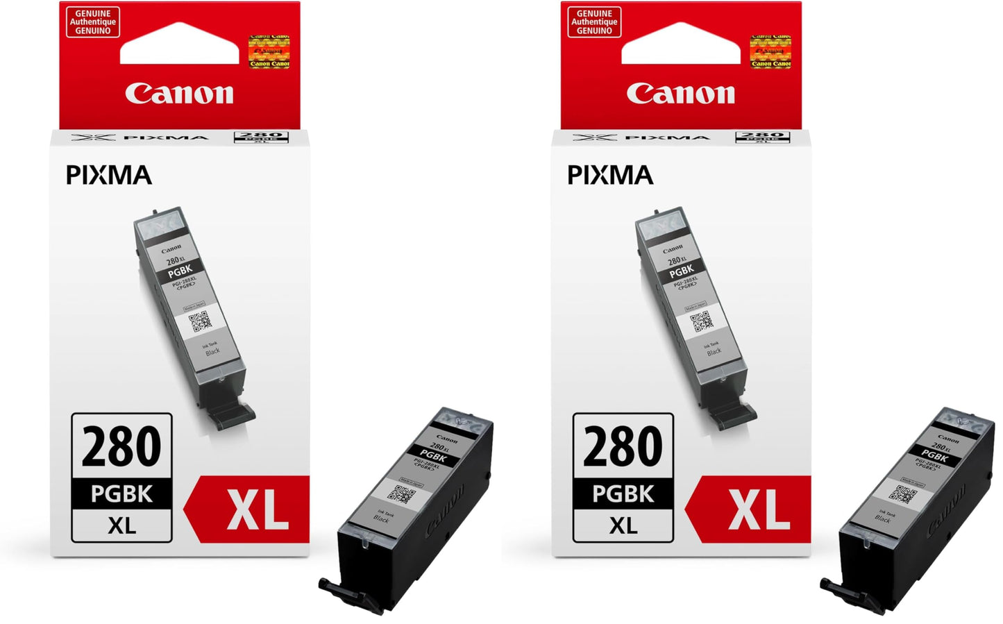 Canon PGI-280XL PGBK Compatible to TR7520,TR8520,TR8620,TS6120,TS6220,TS6320,TS702,TS8120,TS8220,TS8320,TS9120,TS9520 Printers (Pack of 2)