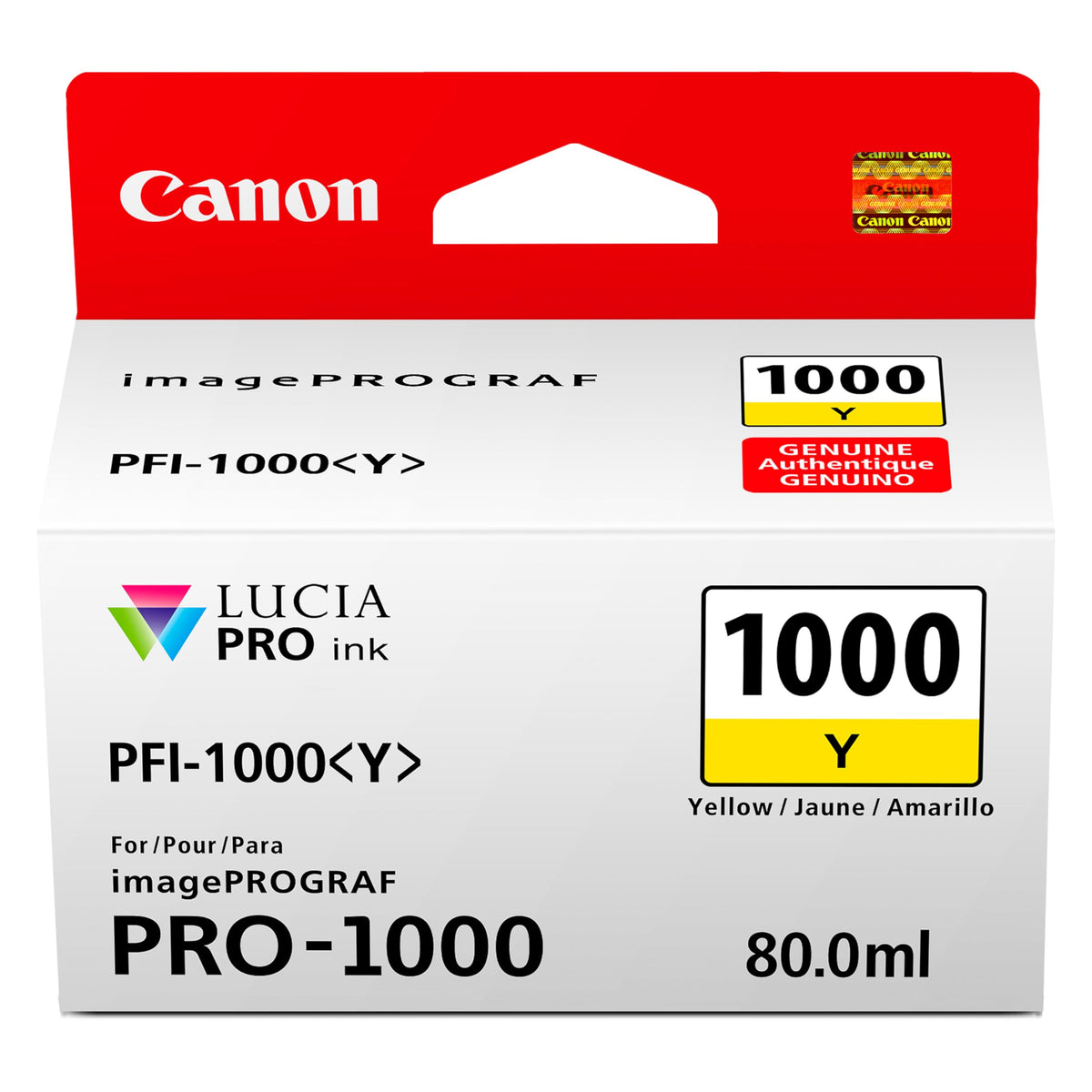 Canon PFI-1000 Yellow Ink Tank for PRO-1000