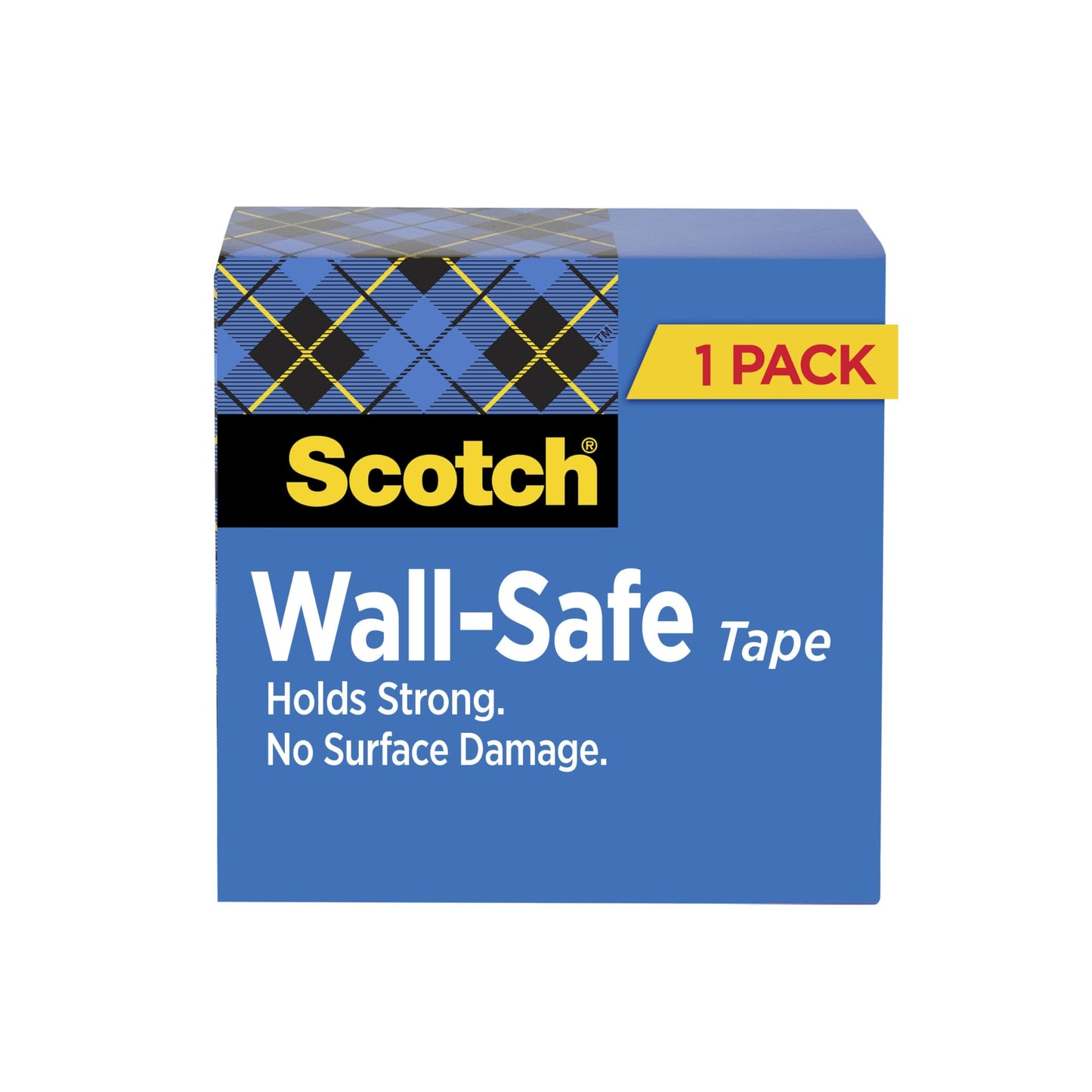 Scotch Removable Tape, 3M Adhesive Tape Sticks and Re-Sticks and Offers Clean Removal from Paper Surfaces, 1 in. x 2,592 in., 1 Roll, 3 in. Core
