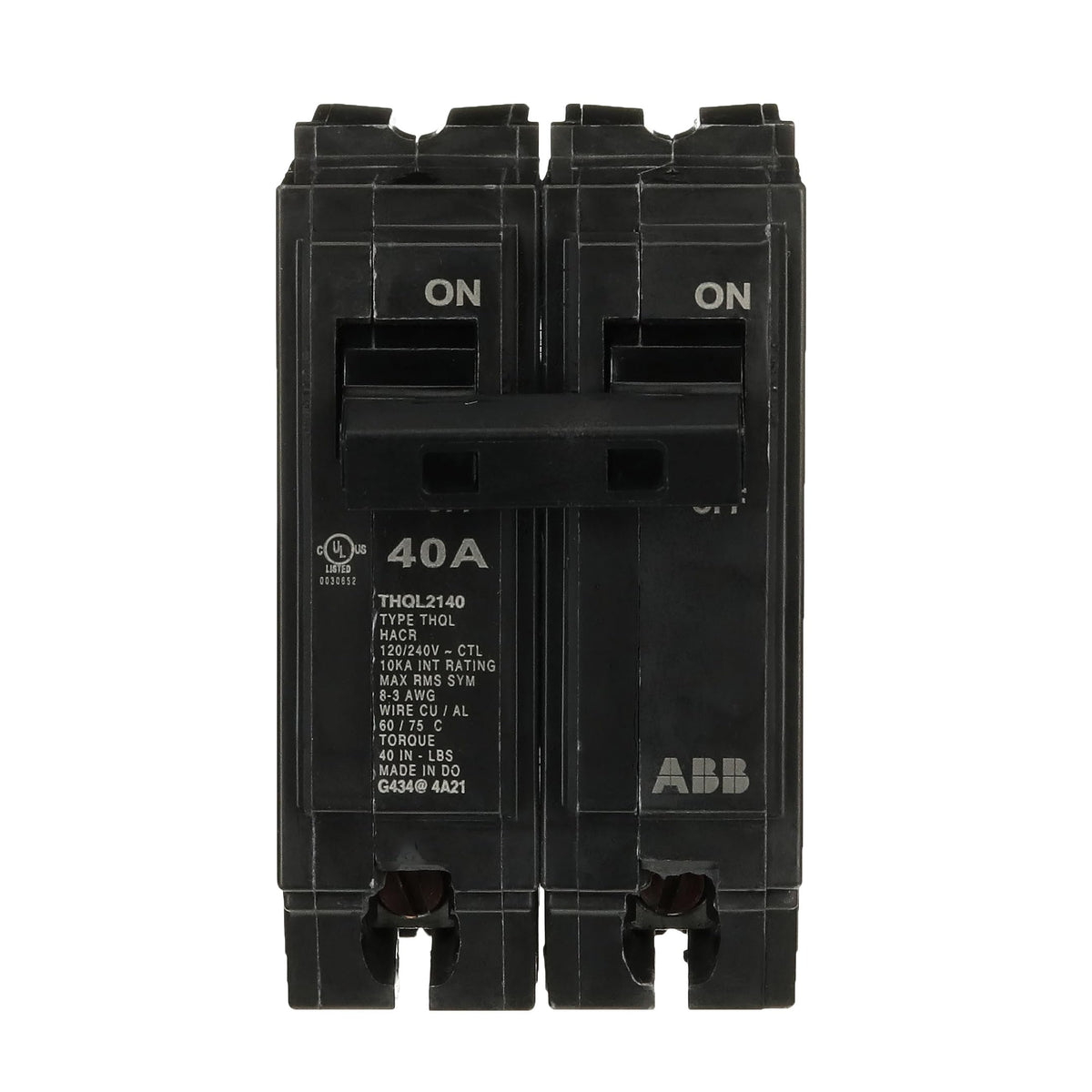 ABB Q-Line THQL2140 40A Double-Pole Circuit Breaker