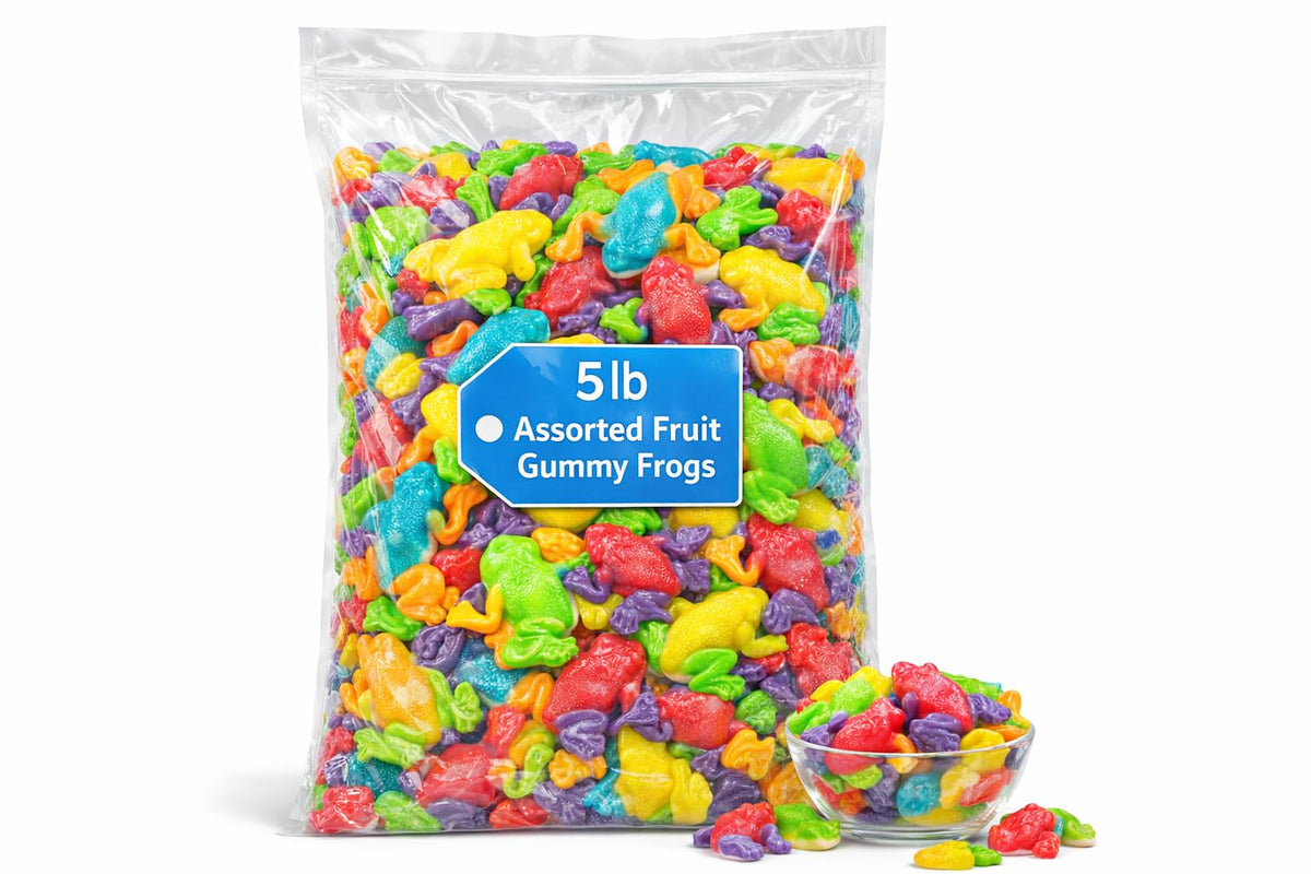 Albanese Candy, Gummi Rainforest Frogs, 5-pound Bag