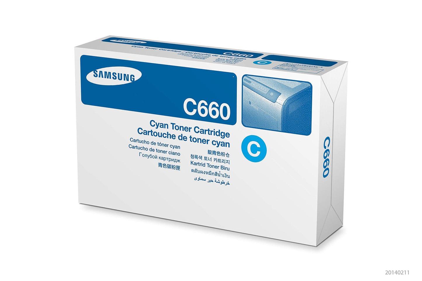 Samsung CLP-C660B, CLP-K660B, CLP-M660B, CLP-Y660B OEM Toner Cartridge Set - Black, Cyan, Magenta and Yellow