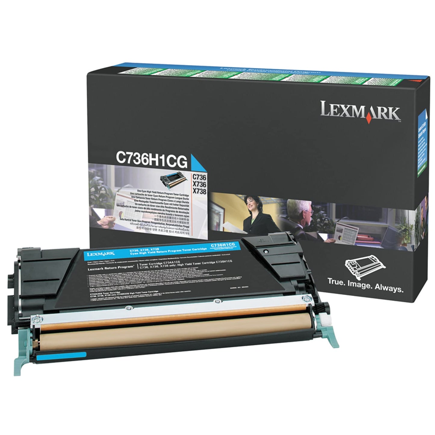 C736H1CG Toner, 10000 Page-Yield, Cyan by LEXMARK (Catalog Category: Computer/Supplies & Data Storage / Printer Supplies/Accessories) by Lexmark