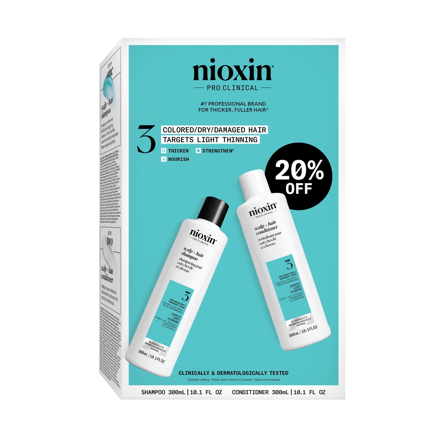 Nioxin System 3 Duo Kit Shampoo & Conditioner 10.1oz