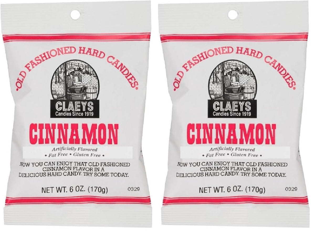 Claey's Cinnamon Candy 6oz Pack of 2