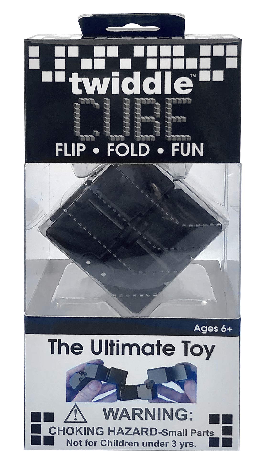 Zorbitz Twiddle Cube Fidget Toy Black