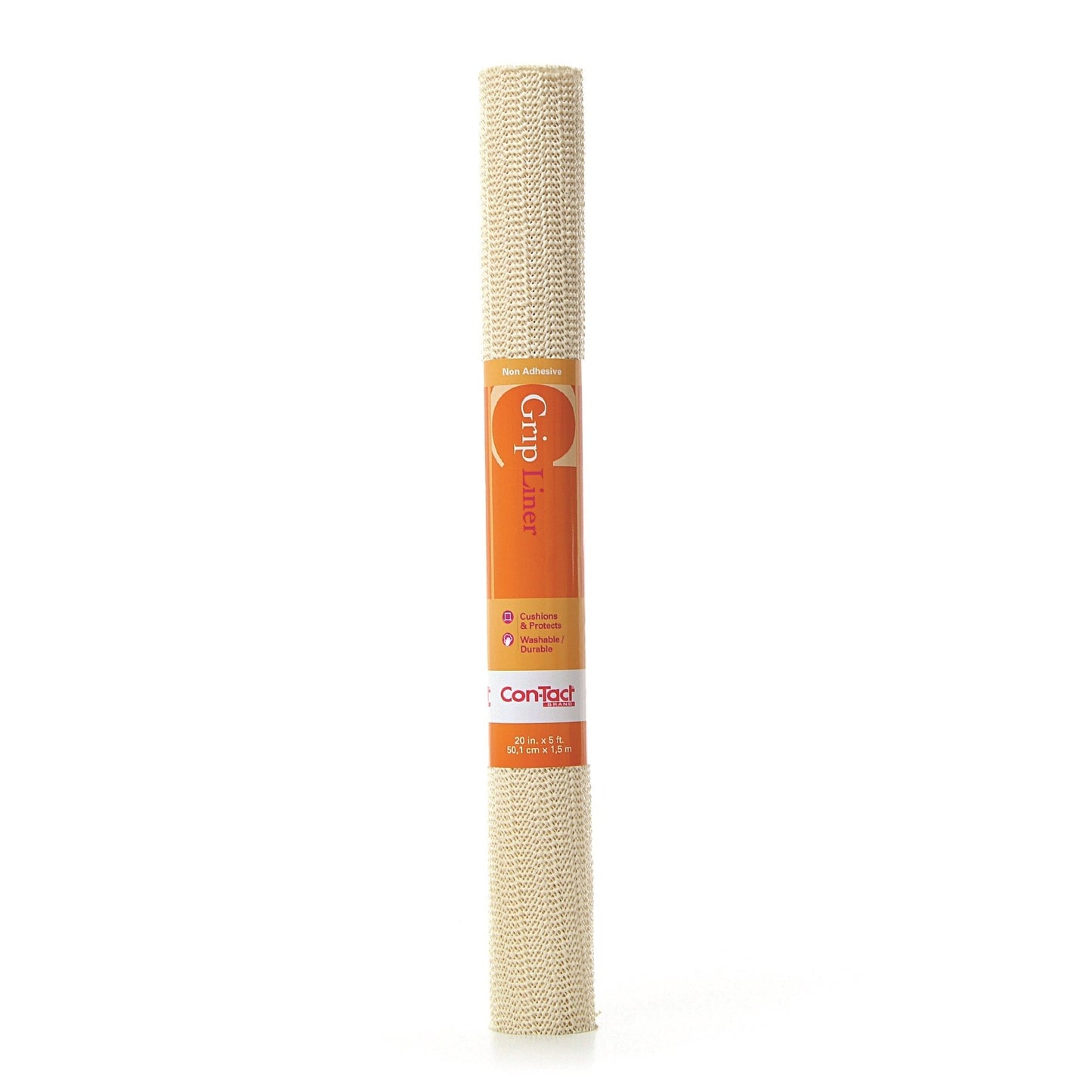 Con-Tact Brand Non Adhesive Drawer and Shelf Liner, 20" x 5', Almond