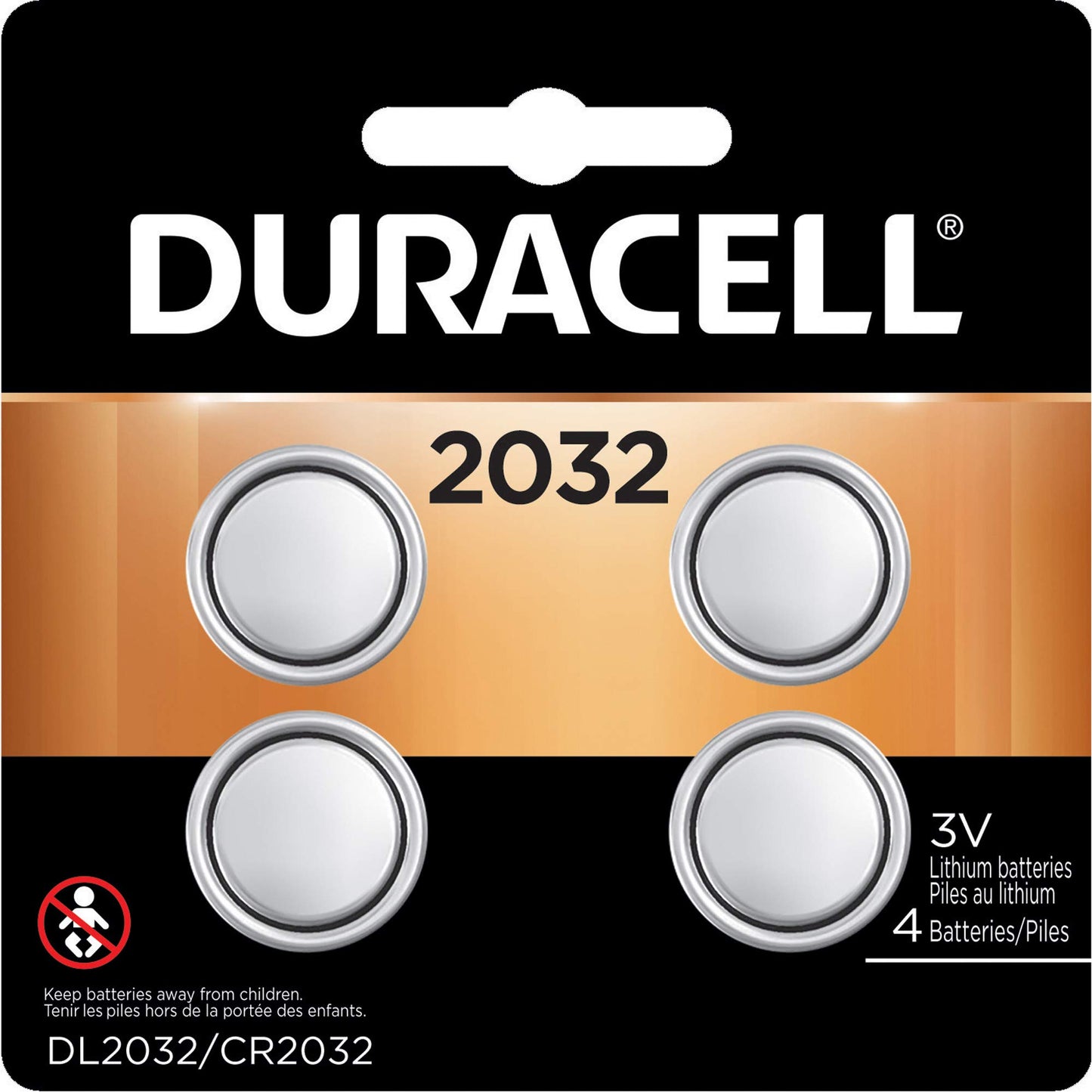 Duracell 2032 3V Lithium Battery Pack of 2