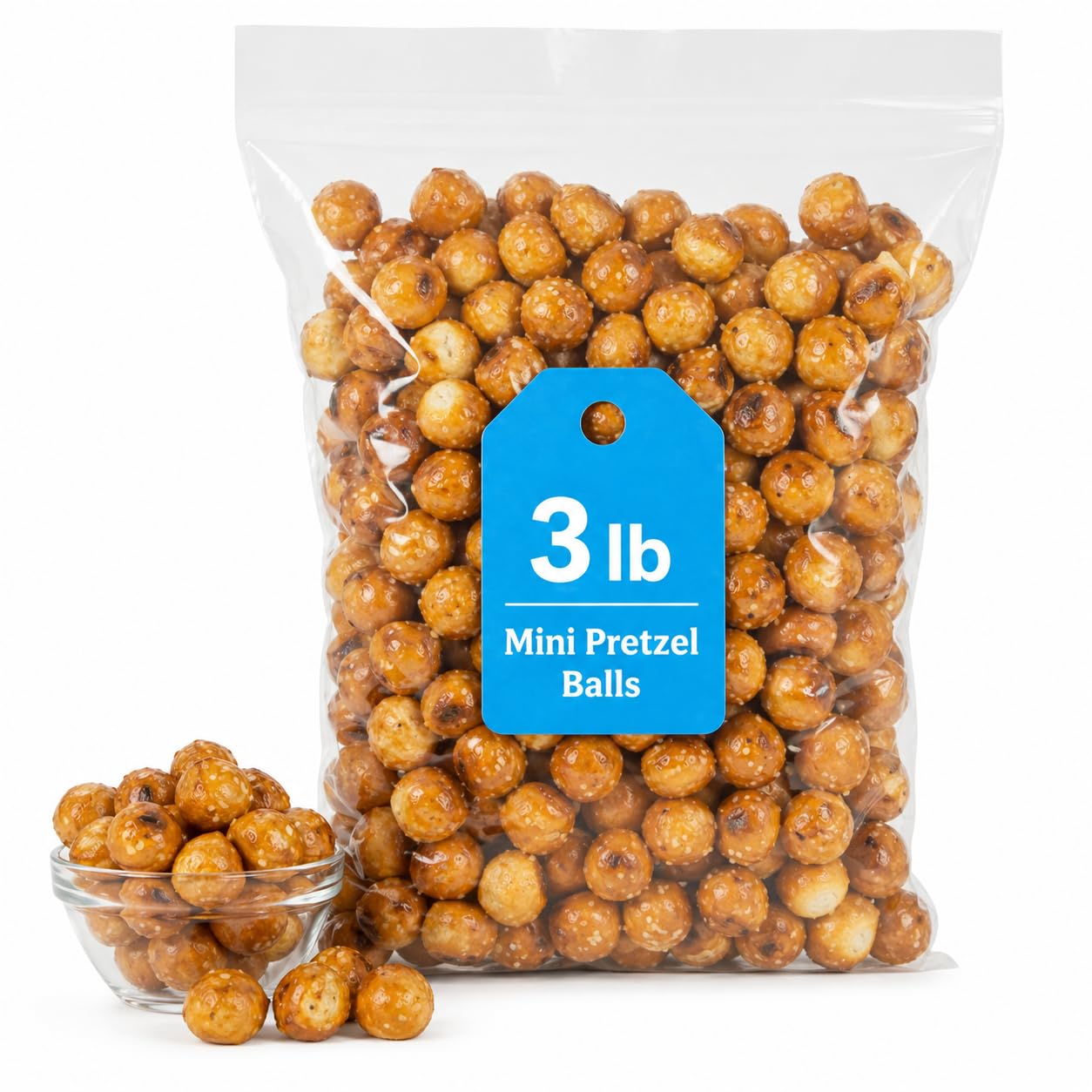 Savor Mini Pretzel Balls 3 lb Bulk Bag