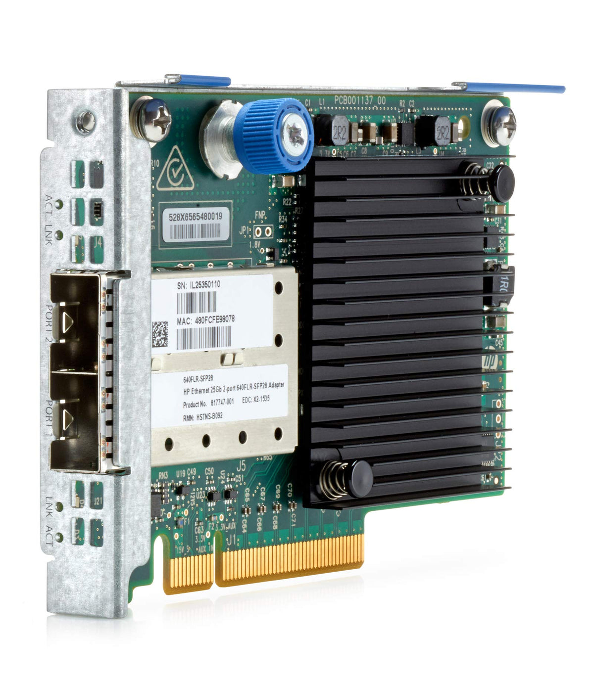 HPE 640FLR-SFP28 Ethernet Adapter 817749-B21 10/25Gb 2-Port