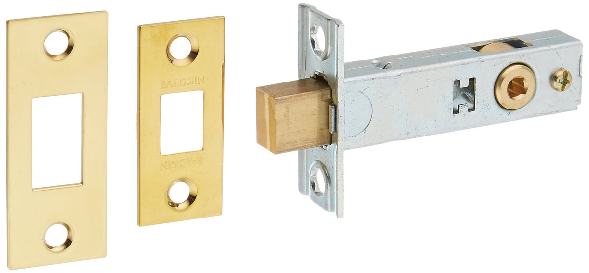 Baldwin Mortise Door Bolt 0418031LTP Bright Brass