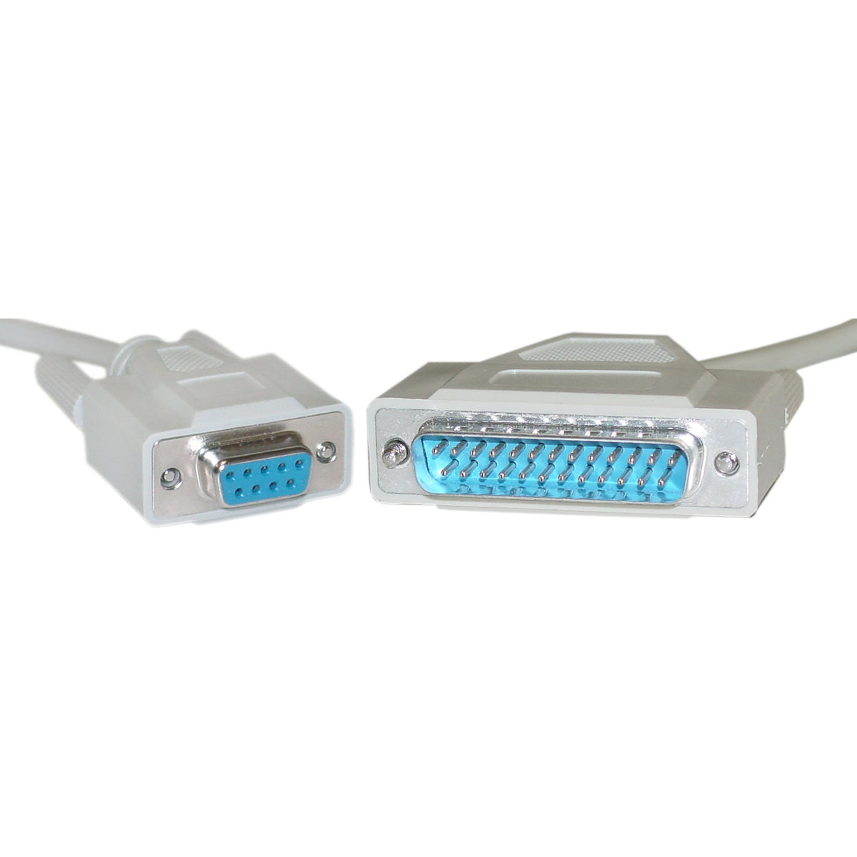 CableWholesale 6ft Serial Cable DB9F to DB25M