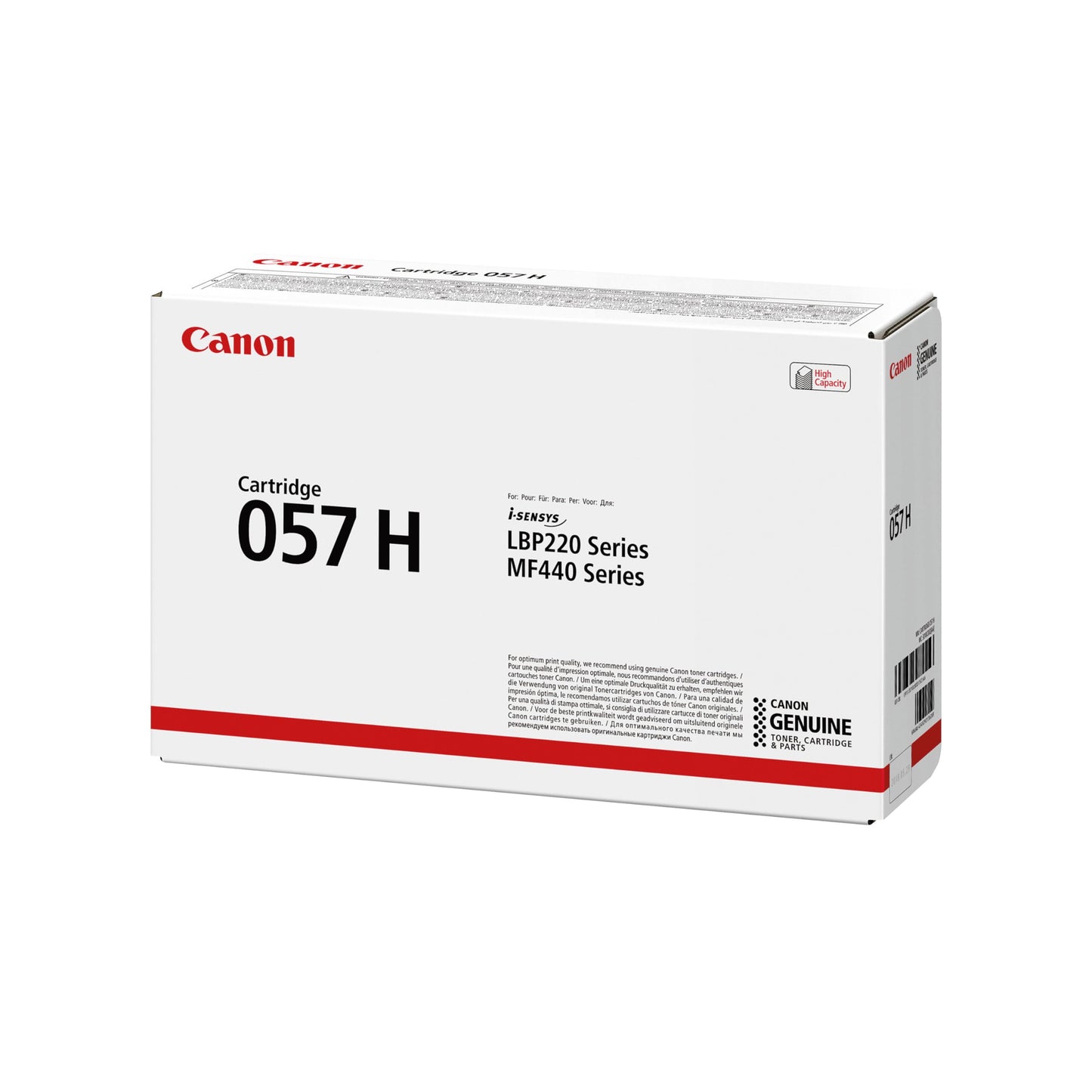 Canon Genuine 057 Black Toner Cartridge High Capacity Compatible with LBP220 Series, LBP230 Series, MF440 Series, MF450 Series