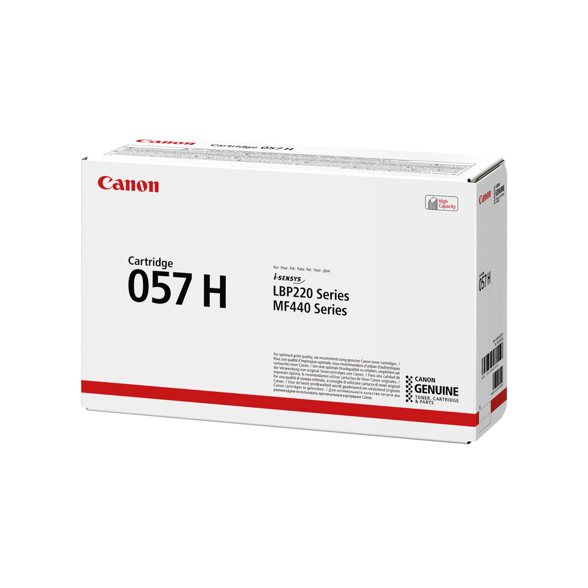 Canon Genuine 057 Black Toner Cartridge High Capacity Compatible with LBP220 Series, LBP230 Series, MF440 Series, MF450 Series