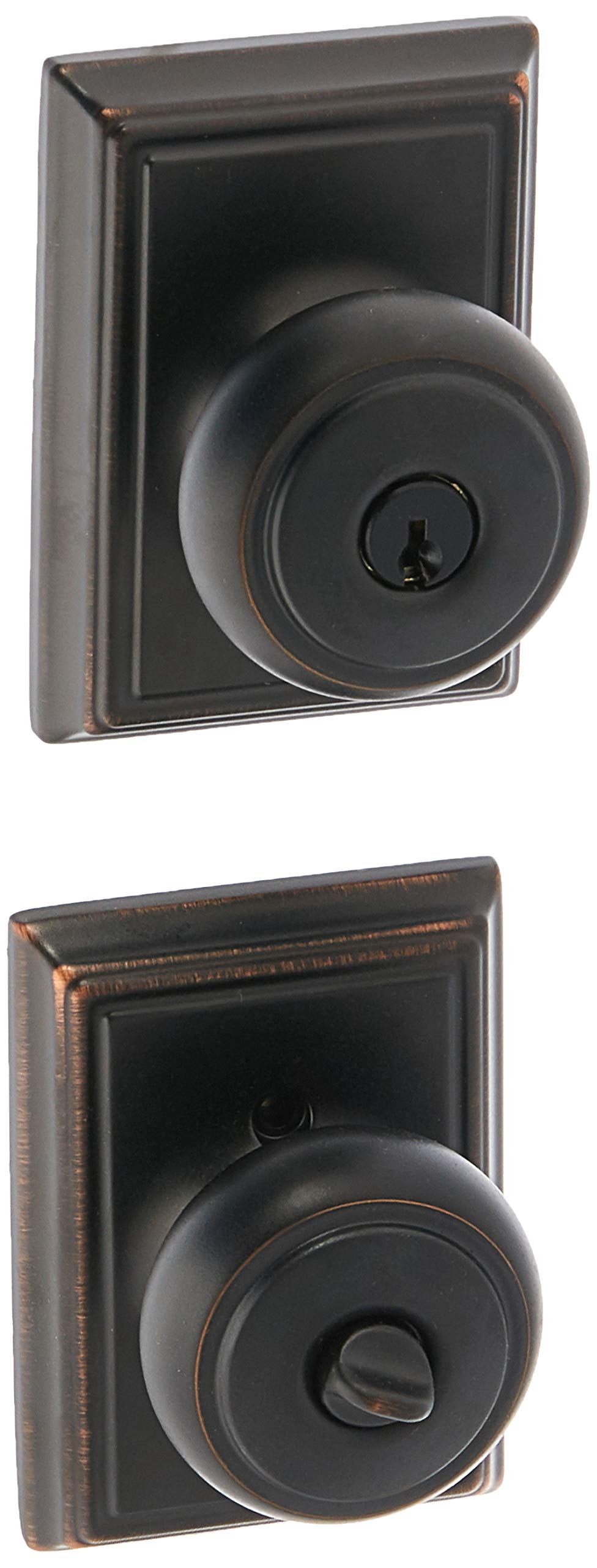 Schlage Andover F51A Addison Entry Door Lock Aged Bronze