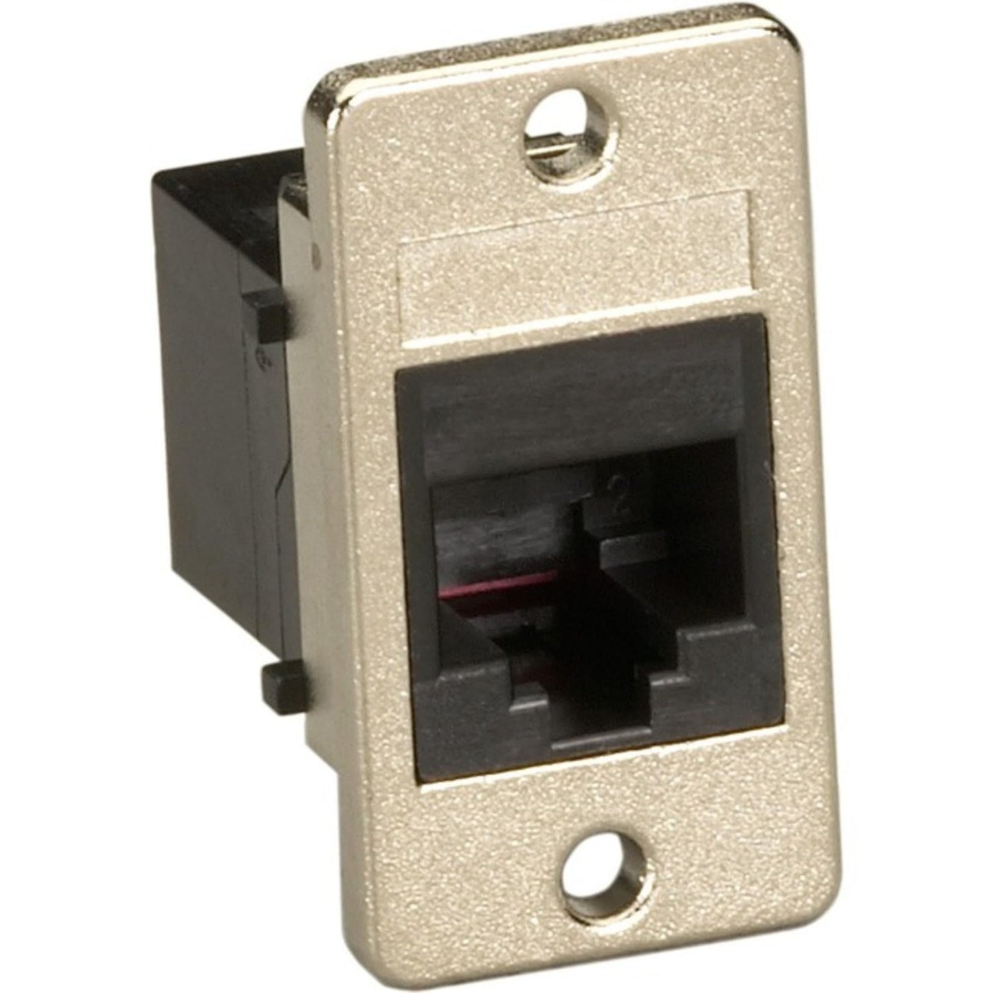 PANEL-MOUNT MODULAR COUPLER, RJ-11, 4-WI