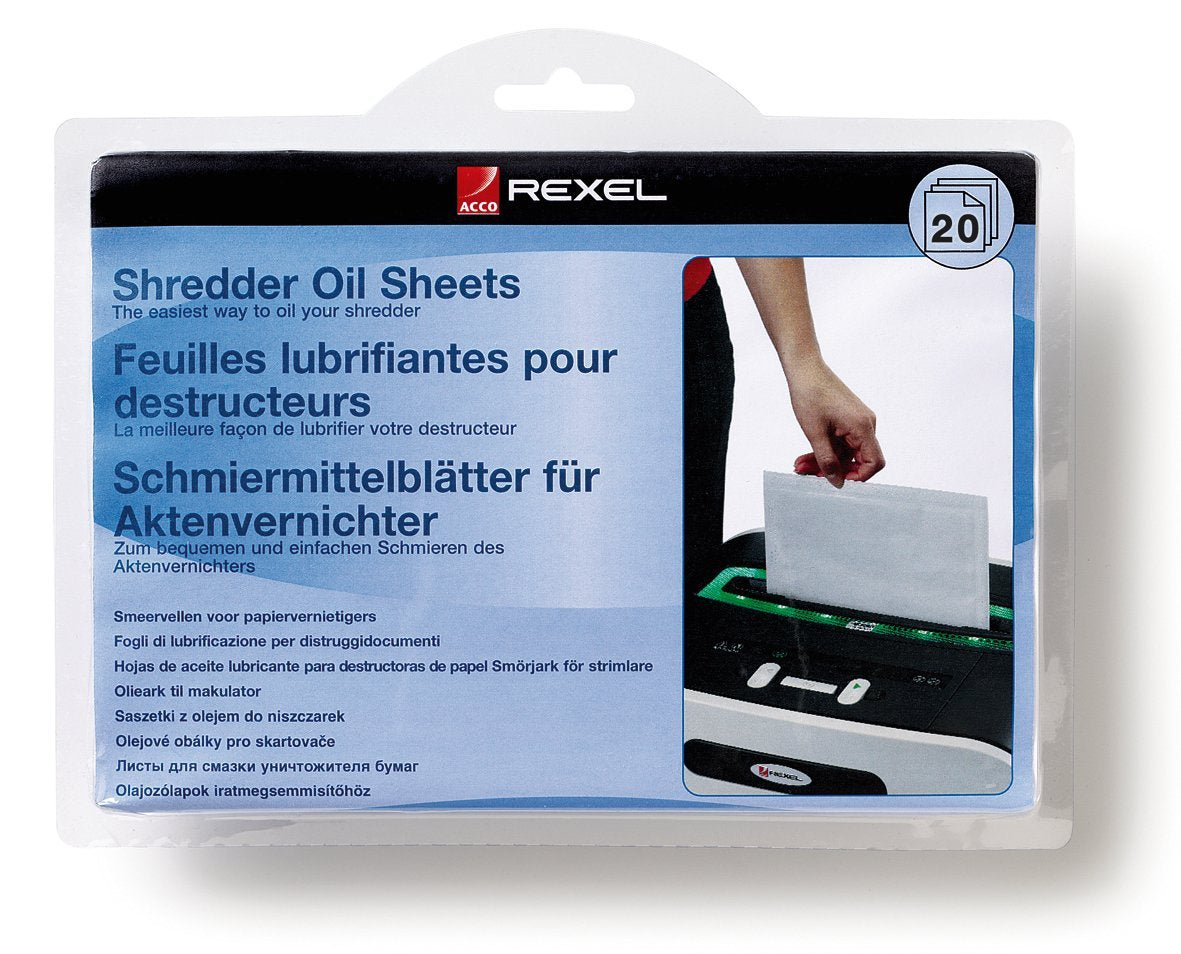 Rexel Shredder Oil Sheets Pack