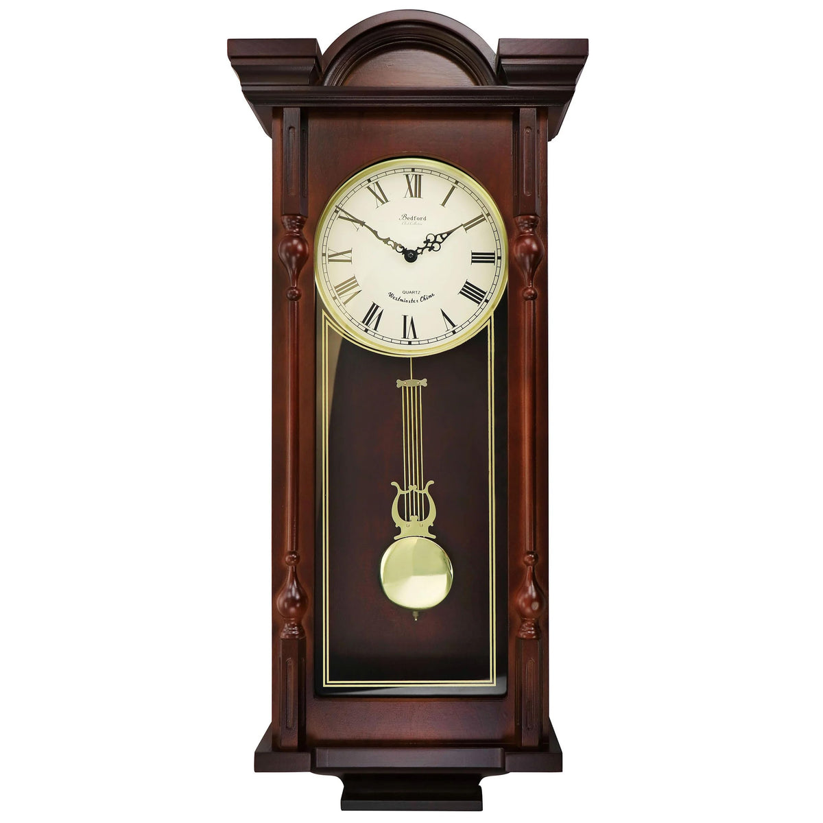 Bedford Grand 31-Inch Chiming Wall Clock