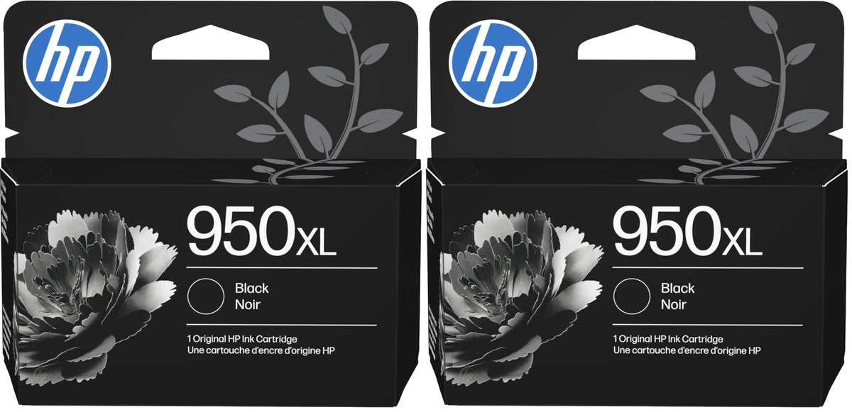HP 950XL | Ink Cartridge | Black-| CN045AN,(Pack of 2)