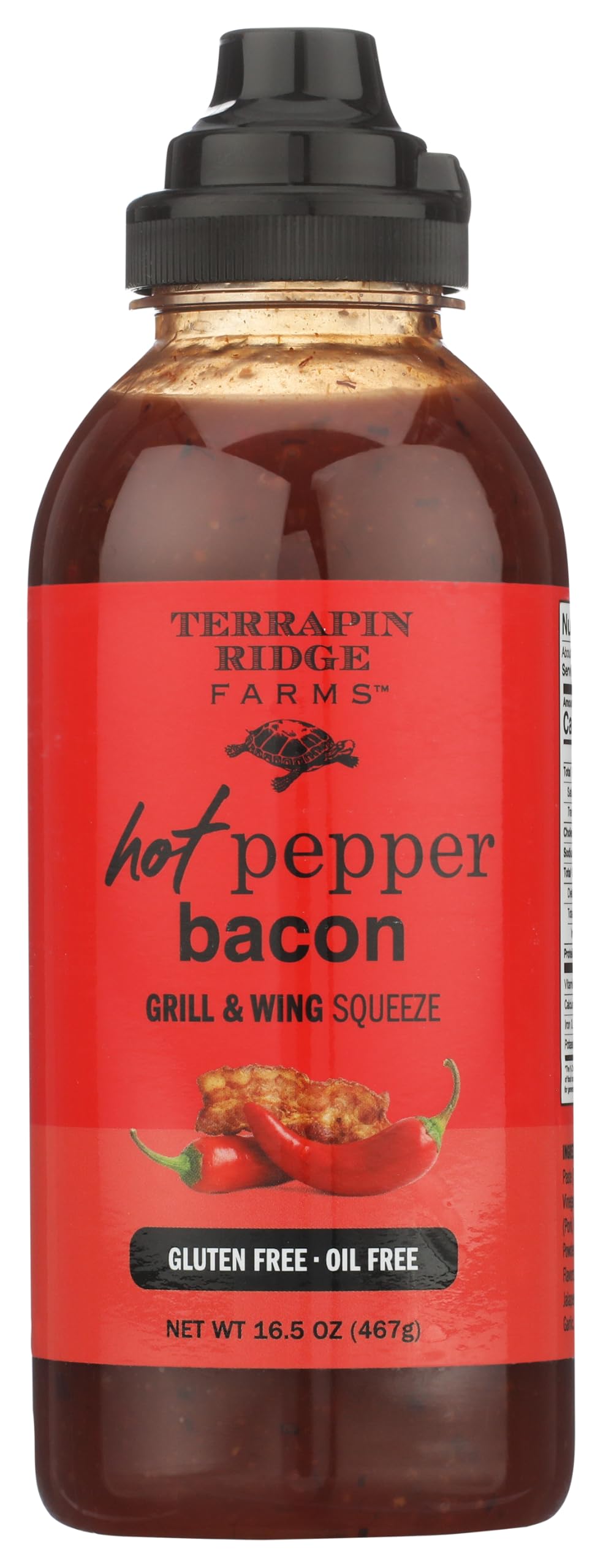 Terrapin Ridge Farms Hot Pepper Bacon Grill & Wing Sauce, 16.5 oz