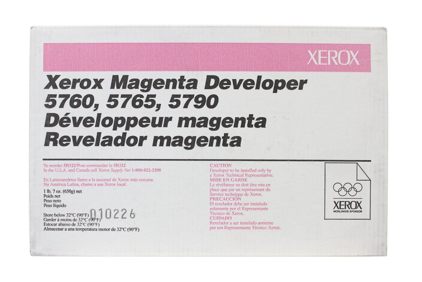Xerox 005R00322 Magenta Developer for 5760/5765