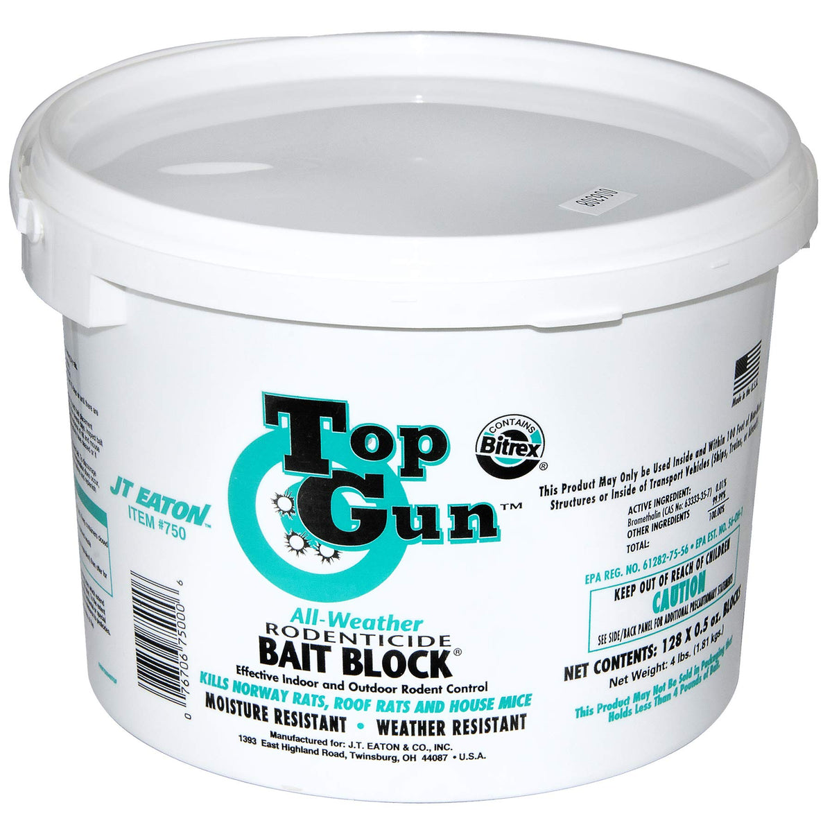 J.T. BLOCK BAIT RAT/MOUSE PAIL