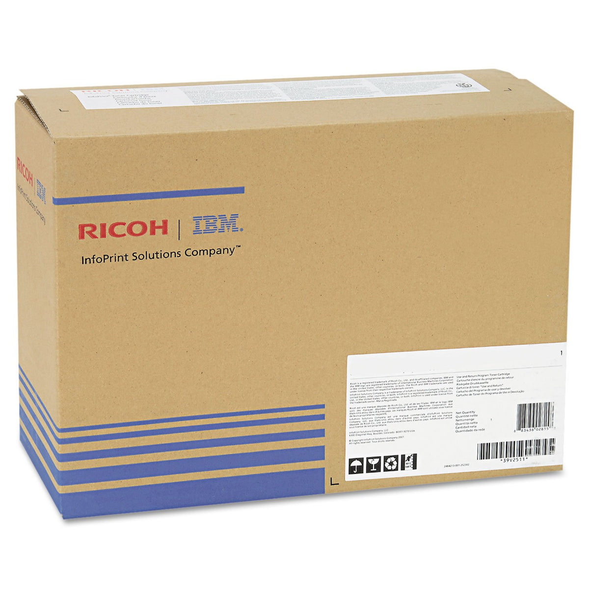 Ricoh 841455 OEM Toner - Aficio MP C4000 MP C4501 MP C5000 MP C5501 Cyan Toner (16000 Yield)