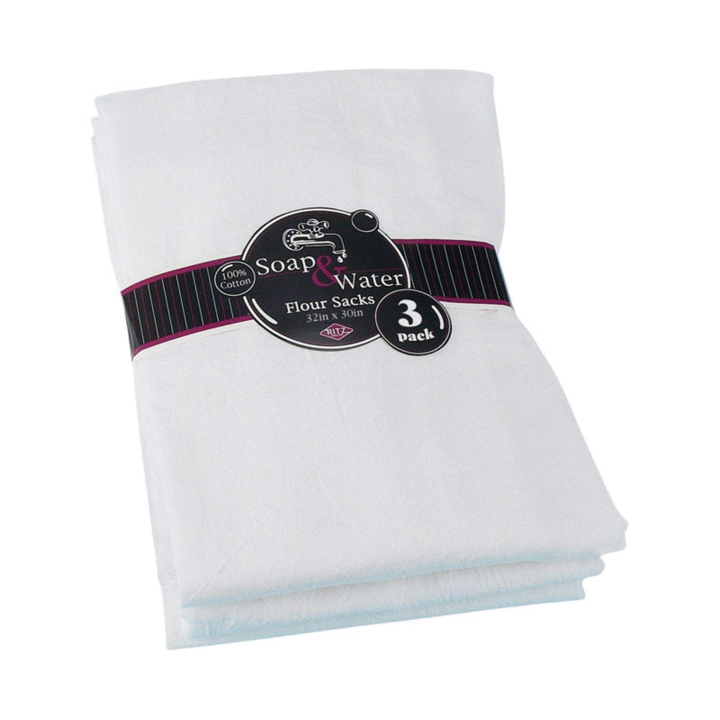Ritz White Cotton Flour Sack Towel 3 pk