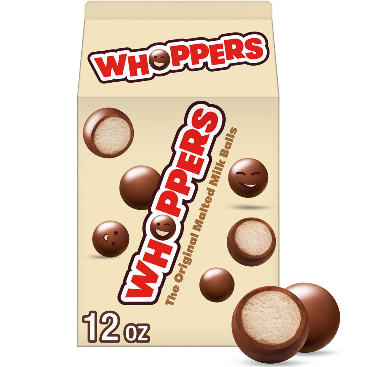 WHOPPERS Malted Milk Balls Candy 12 oz
