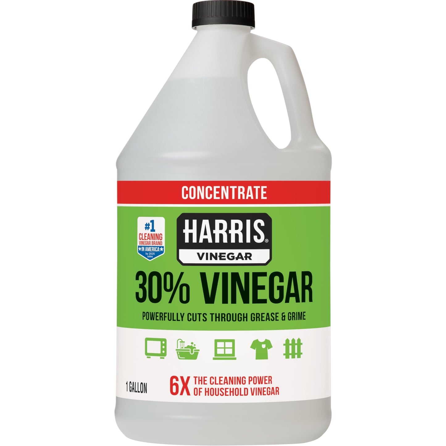 Harris 30% Extra Strength Concentrated Vinegar for Home Cleaning and Outdoor Use, 1 Gallon