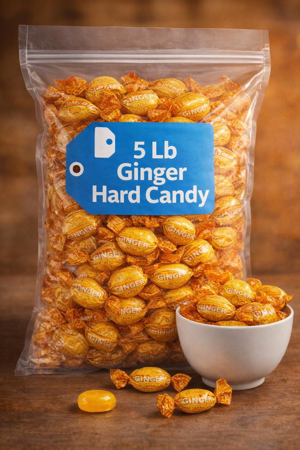 Colombina Ginger Hard Candy 5l