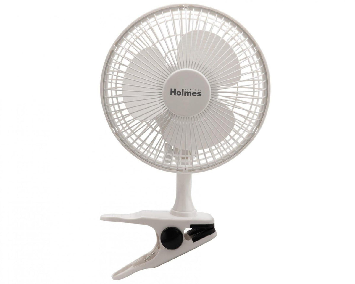 Holmes 6 Inch Clip/Table Personal Fan White HCF0611A-WM