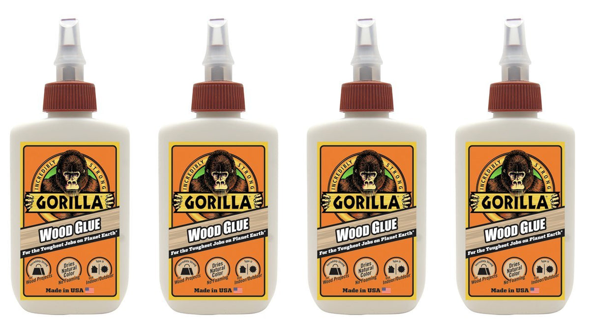 Gorilla Wood Glue 4oz Bottle Pack of 4