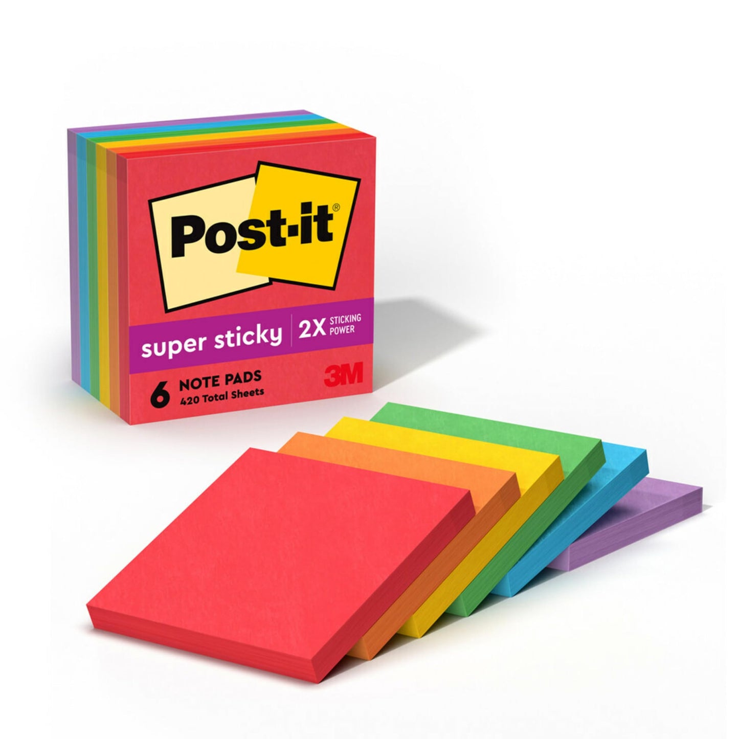 3M Post-it Super Sticky Notes 3x3 inch 5-Pack