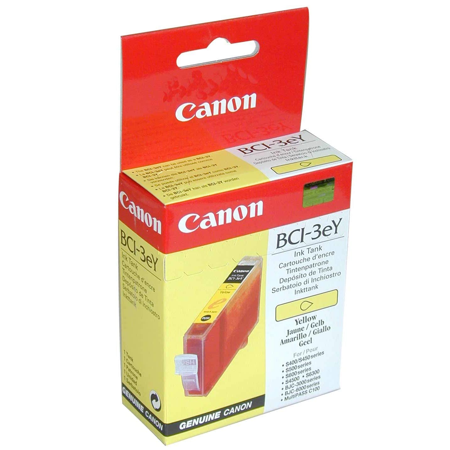 Canon Original BCI-3eY Yellow Ink Cartridge