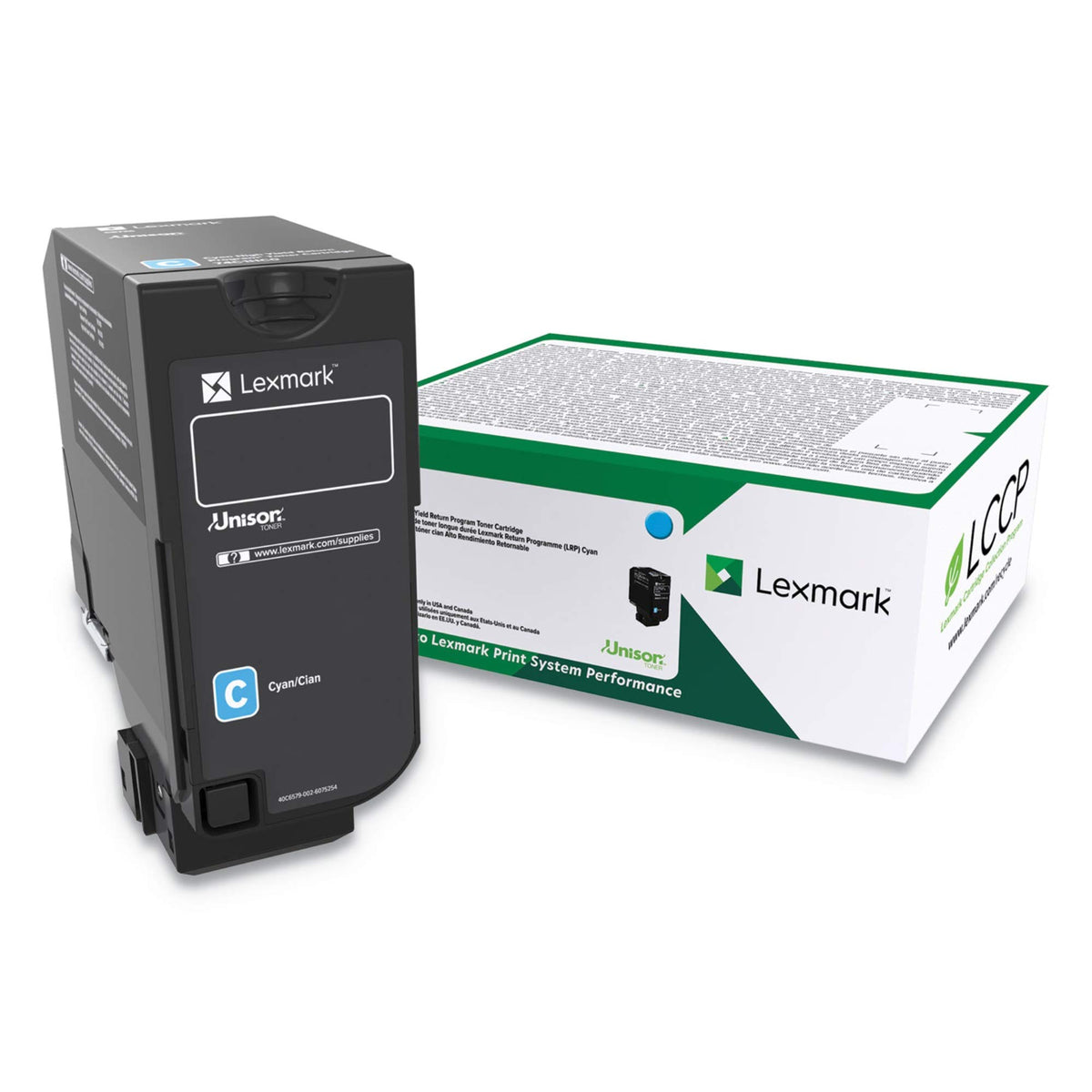 Lexmark High Yield Cyan Return Program Toner Cartridge for US Government, 16000 Yield (84C0HCG)