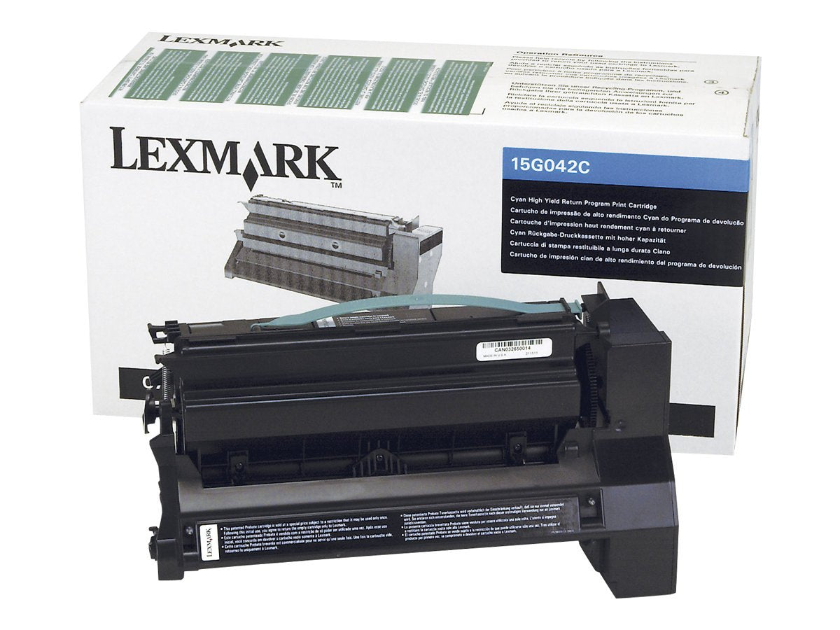 Lexmark 15G042C HY Cyan Laser Cartridge