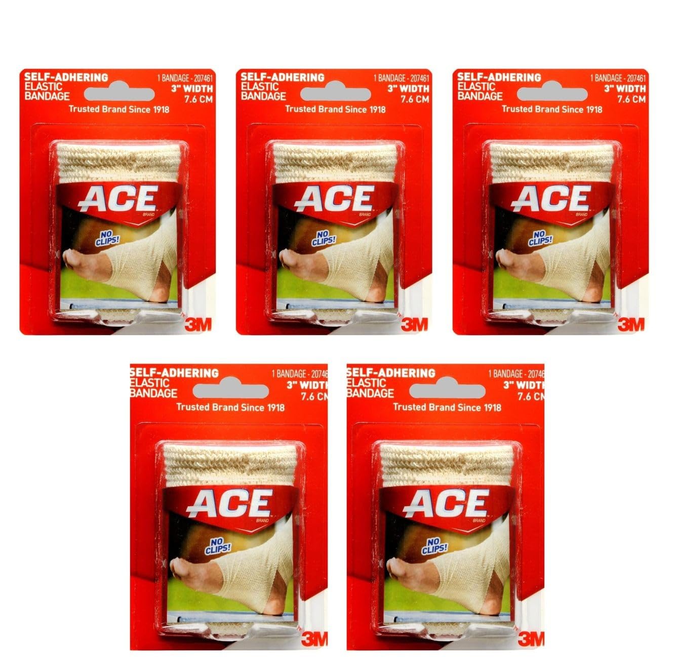Special Pack of 5 ACE BANDAGE SELF-ADHER 3i 7461