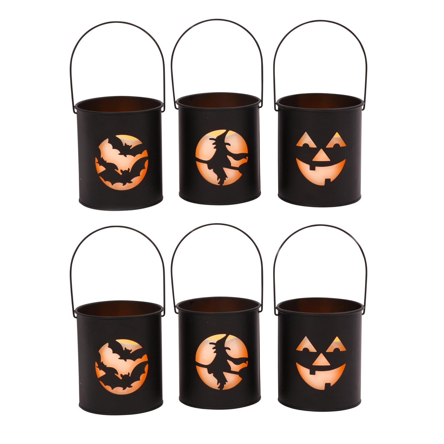 Gerson 4.5" Metal Lighted Halloween Decoration