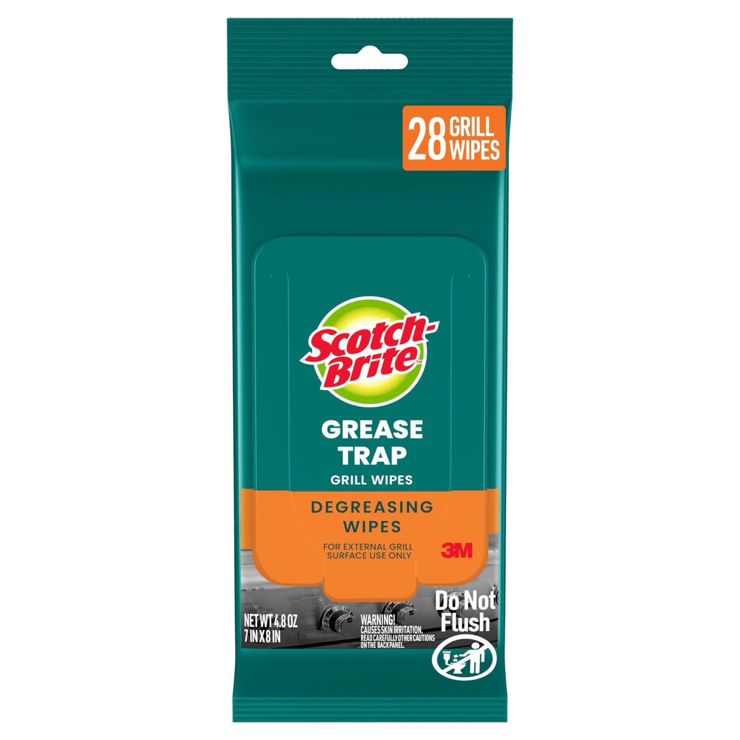 Scotch-Brite Grease Trap Grill Wipes GTGW 28 Pack