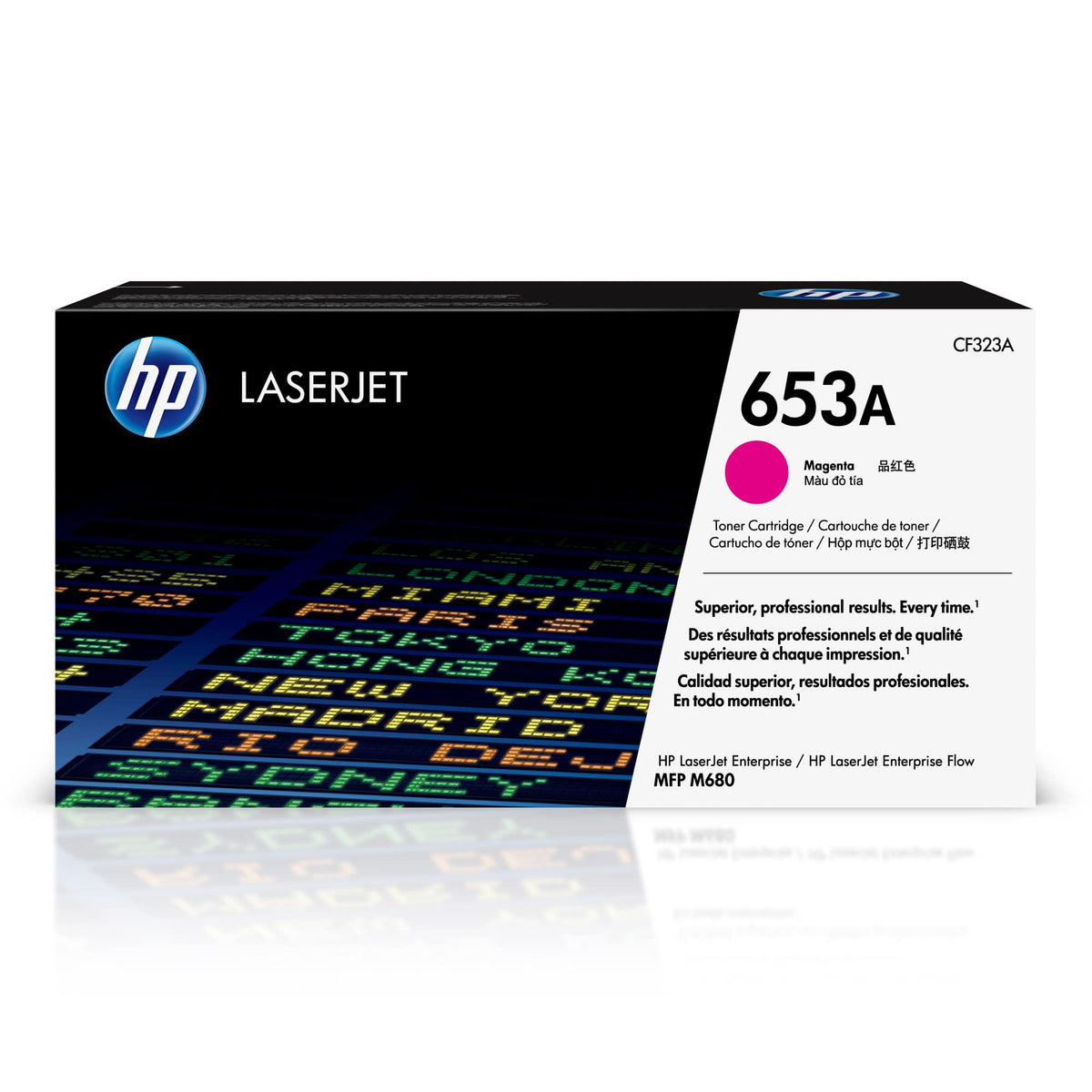 HP 653A Magenta Toner Cartridge | Works with HP Color LaserJet Enterprise MFP M680 Series | CF323A