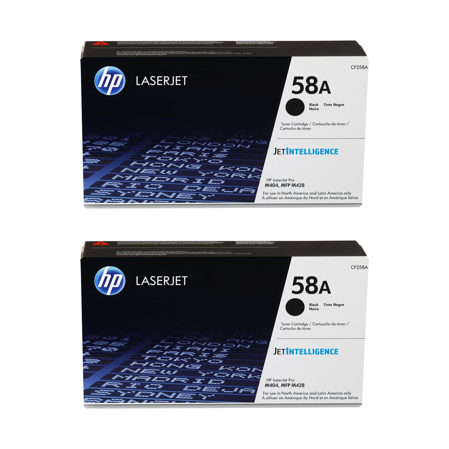 HP 58A (CF258A) Black Original Toner Cartridge (2 Pack)