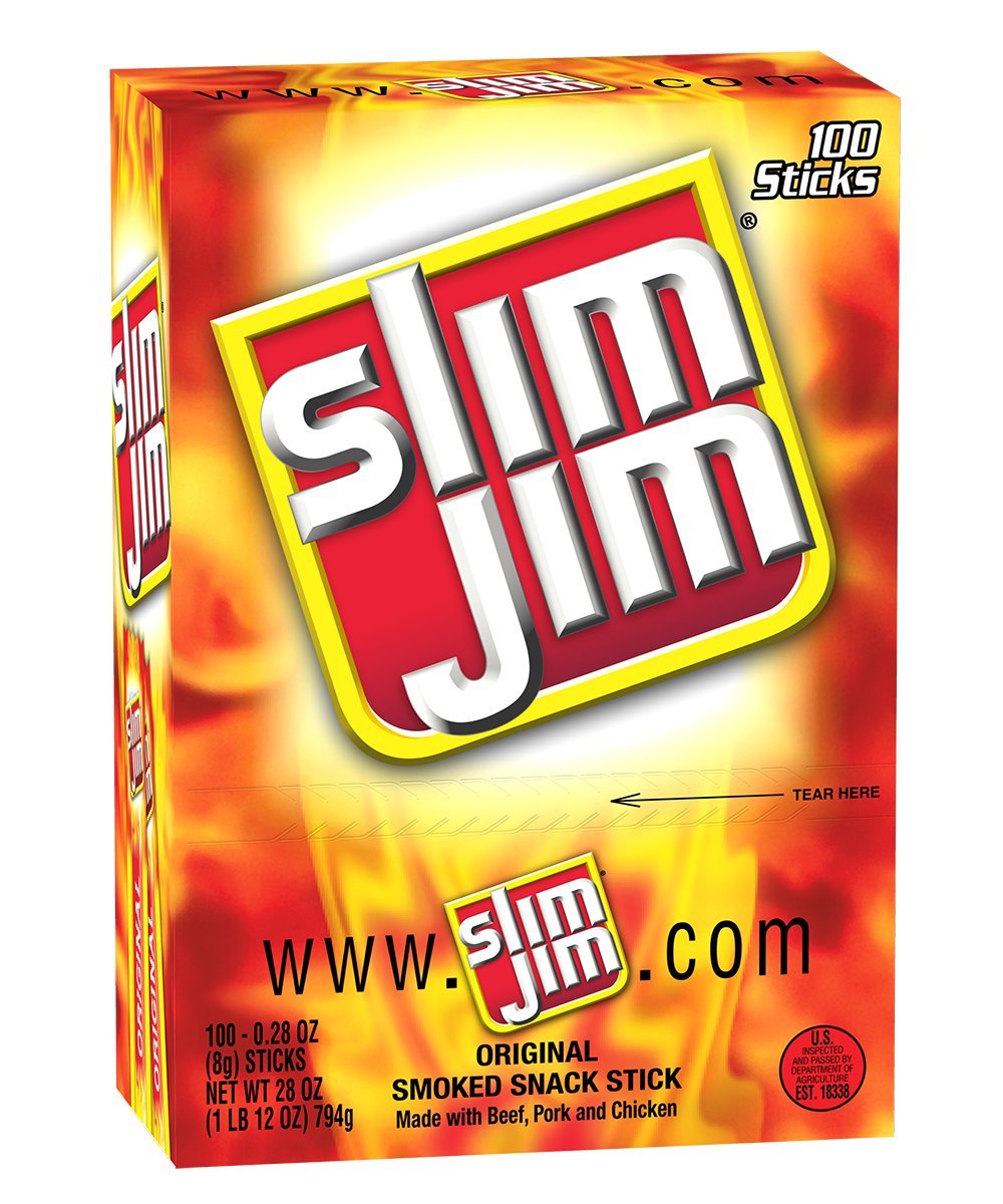 Slim Jim Original Smoked Snack Sticks 0.28oz 120ct