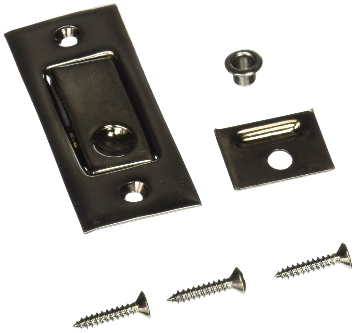 Deltana PDB42 3-1/16" Solid Brass Pocket Door Jamb Bolt Antique Nickel