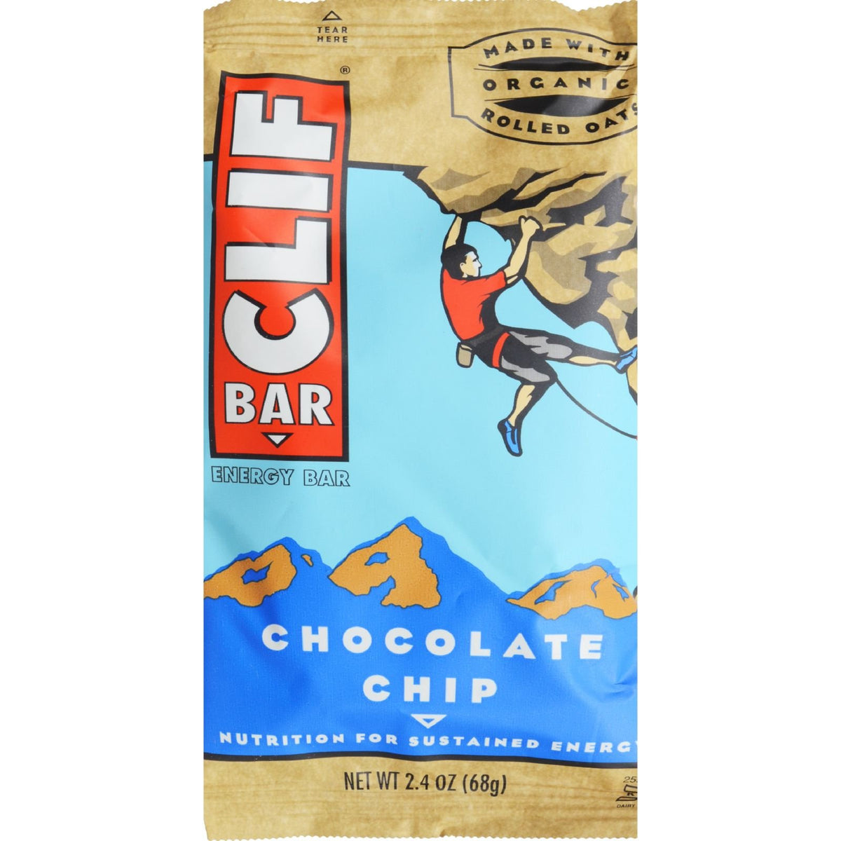 Clif Bar Organic Chocolate Chip 2.4 oz 12-Pack
