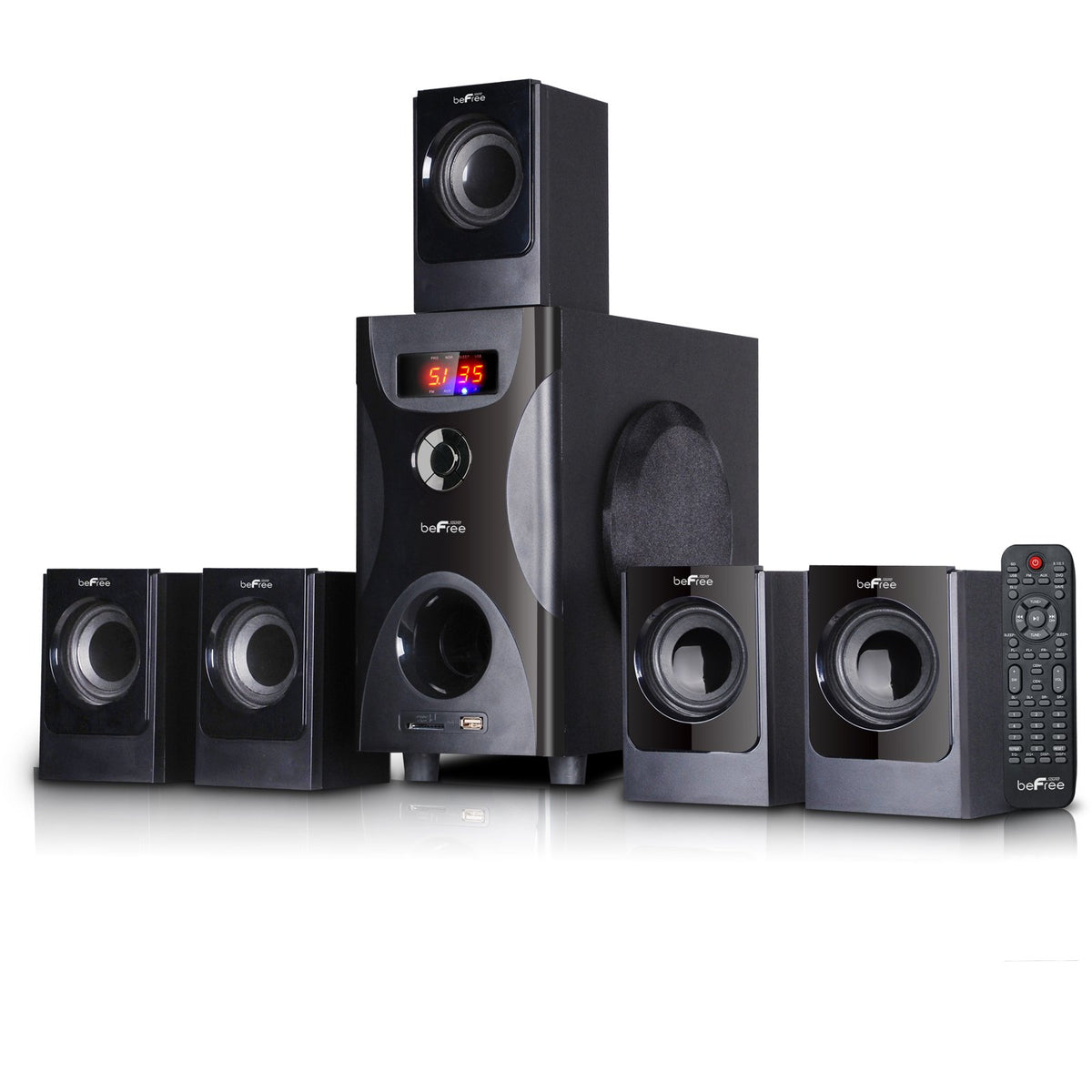 beFree Sound BFS-425-2016 5.1 Channel Bluetooth Speaker System