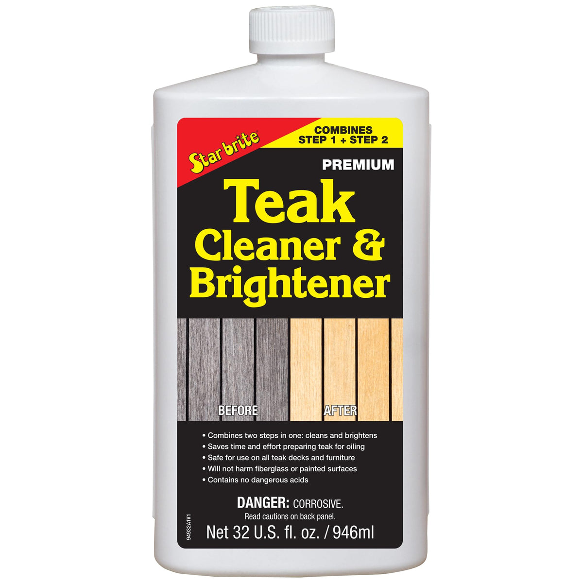 Star brite Teak Cleaner & Brightener 32oz 094932