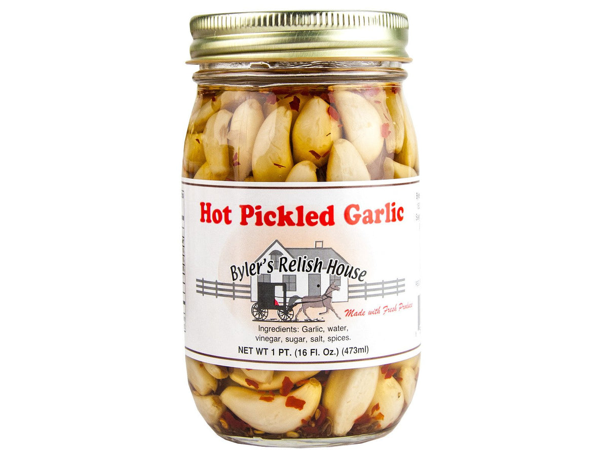 Byler's Hot Pickled Garlic 16oz